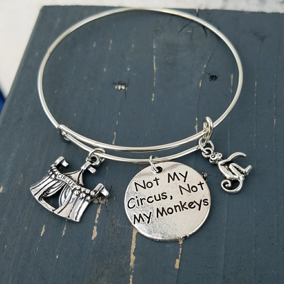 Not my circus, not my monkeys charm bracelet - Picture 3 of 4